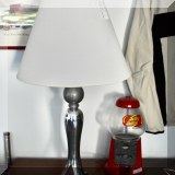 D23. Metal table lamp. 28&rdquo;h 